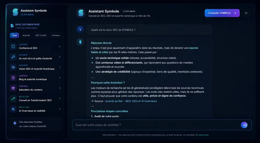 assistant IA autorité seo